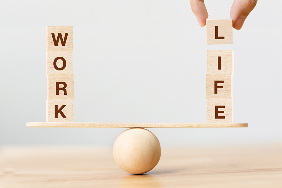 Work and Life balance blocks
